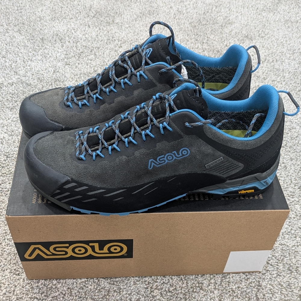 Asolo Eldo LTH GV ML Women's Hiking Shoes Size 8.5 Graphite/Blue Moon Outdoor